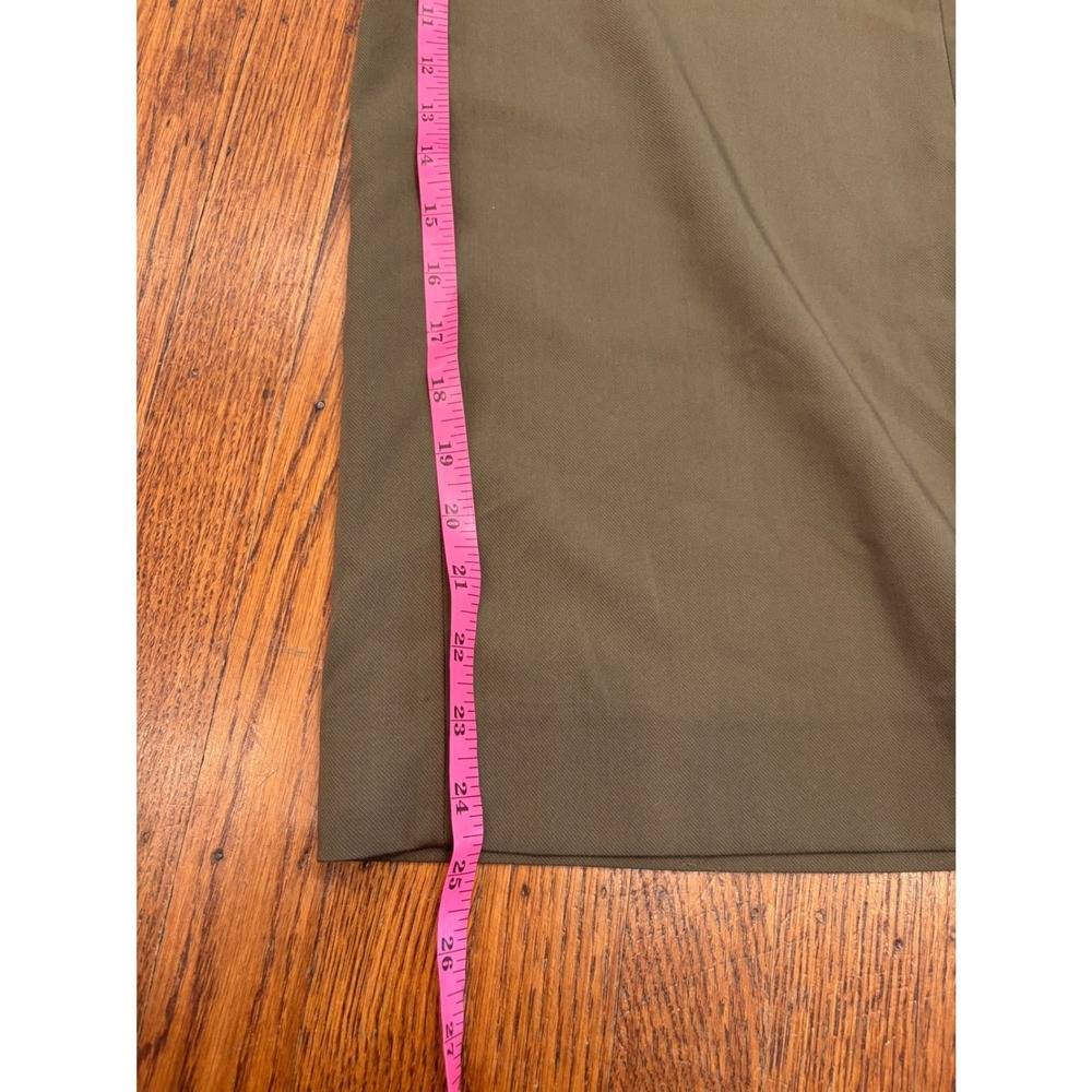 Banana Republic Rowan Wide-Leg Pants — Olive Green Cropped Trousers | 2 - Picture 3 of 5